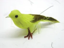 Fugl 10cm Gul