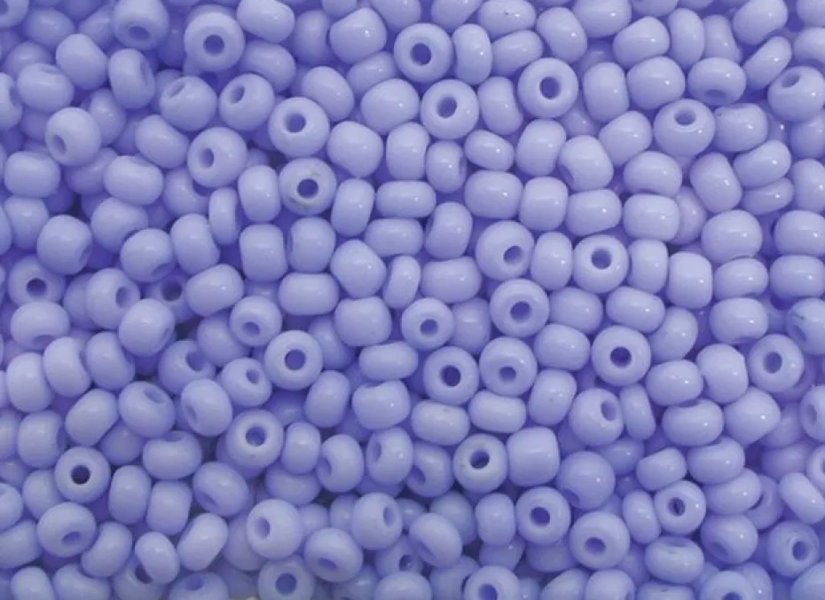 Glassperle – ca 20g – Lys blå