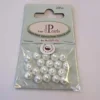 Glassperle Romerperle – 8mm 20stk – Hvit