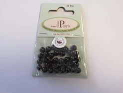 Glassperle Romerperle – 6mm 35stk – Sort