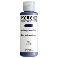 Golden Fluid Akryl 118ml – 2005 Anthraquinone Blue