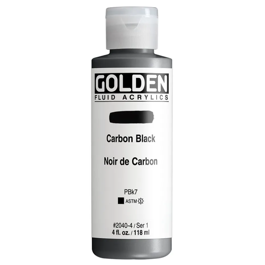 Golden Fluid Akryl 118ml – 2040 Carbon Black