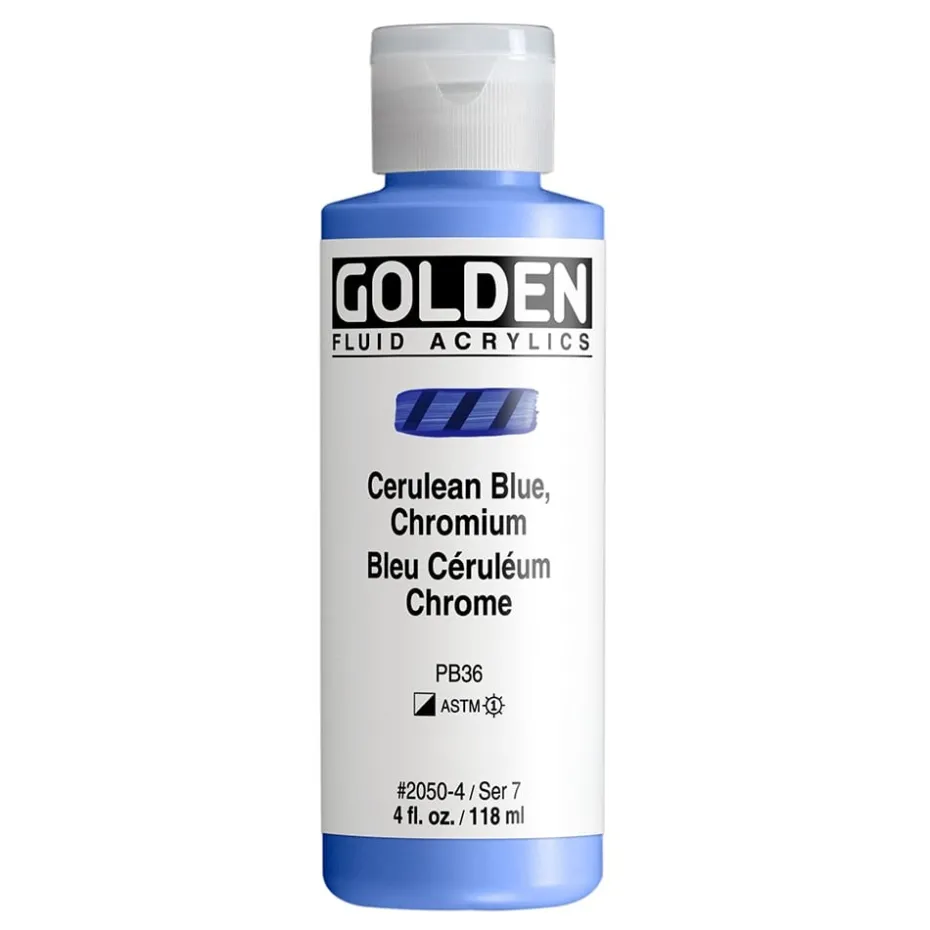 Golden Fluid Akryl 118ml – 2050 Cerulean Blue Chromium