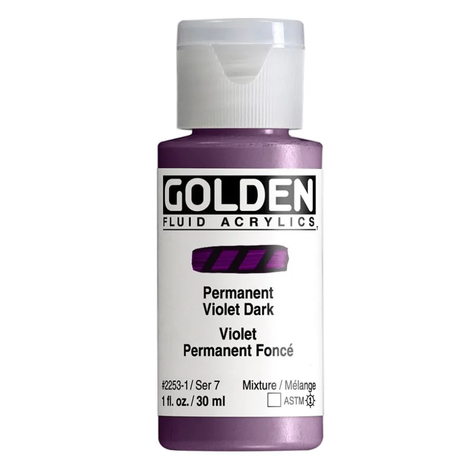Golden Fluid Akryl 30ml – 2253 Permanent Violet Dark