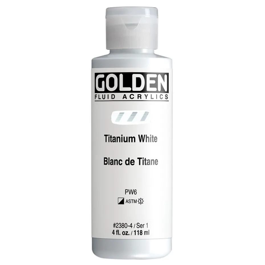 Golden Fluid Akryl 118ml – 22380 Titanium White
