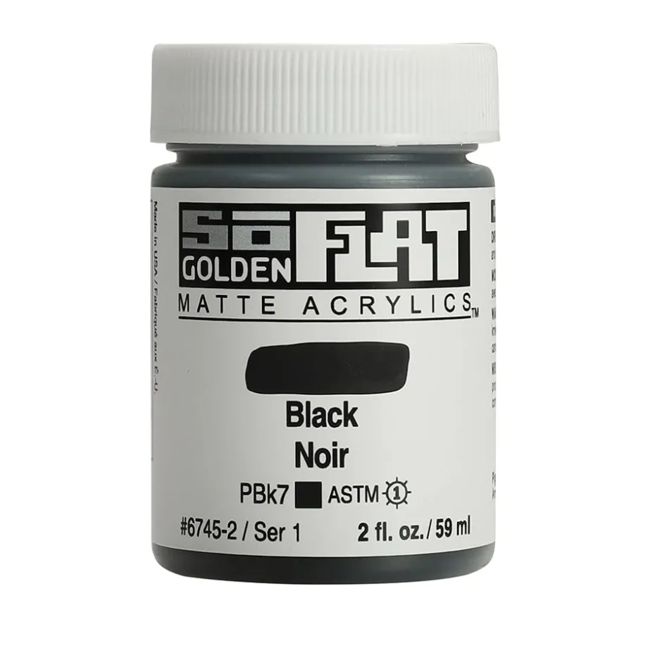 Golden SoFlat Akryl 59ml – 6745 Black