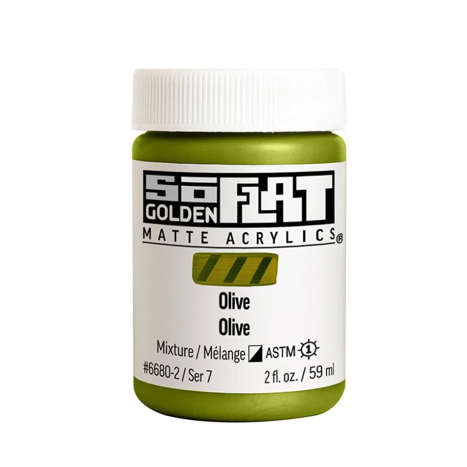 Golden SoFlat Akryl 59ml – 6680 Olive