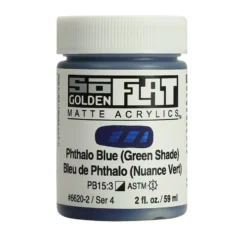 Golden SoFlat Akryl 59ml – 6620 Phthalo Blue Green Sh.