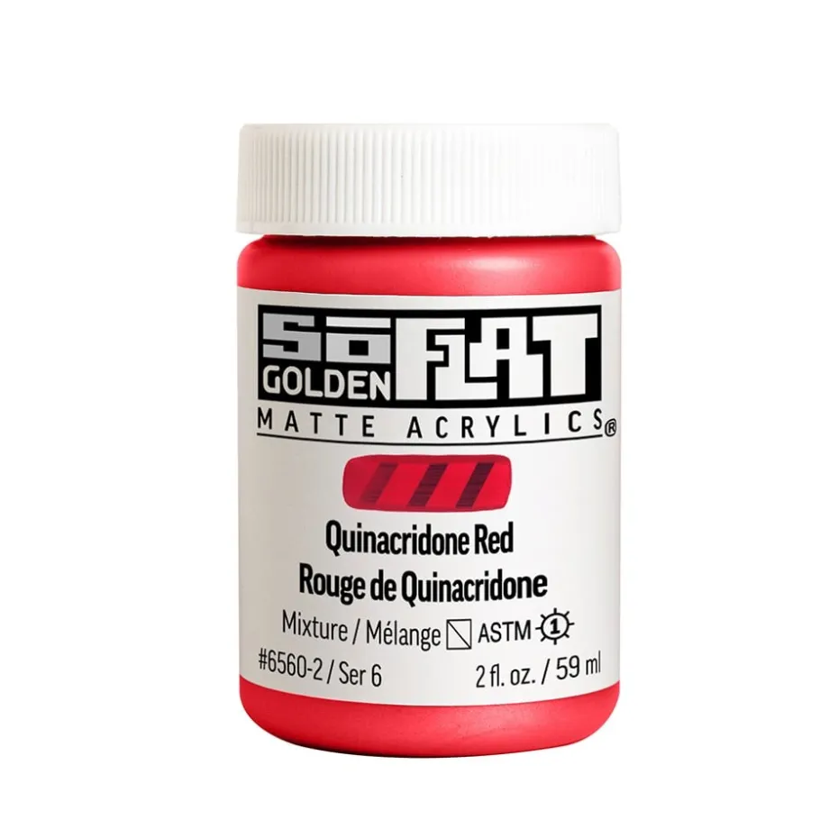 Golden SoFlat Akryl 59ml – 56560 Quinacridone Red