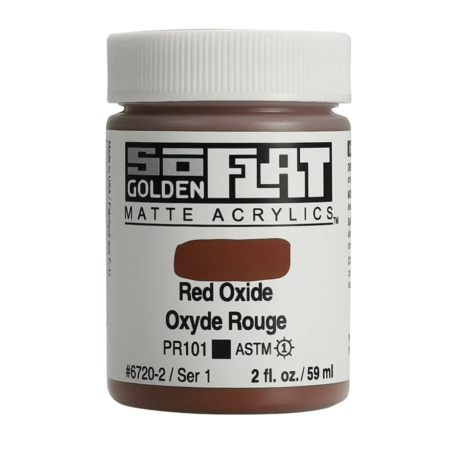 Golden SoFlat Akryl 59ml – 6720 Red Oxide