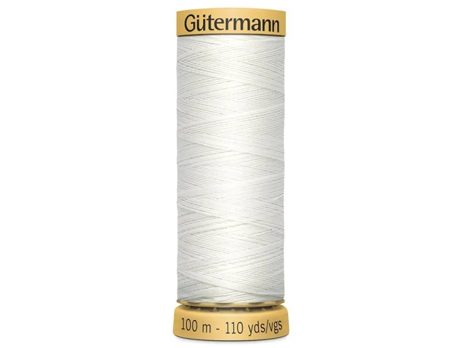 Gütermann C Ne 50 Bomull 100m – 5709 – Hvit