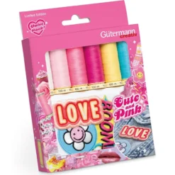Gütermann Sew-all 100m Trådsett Cute and Pink – 6stk Merke