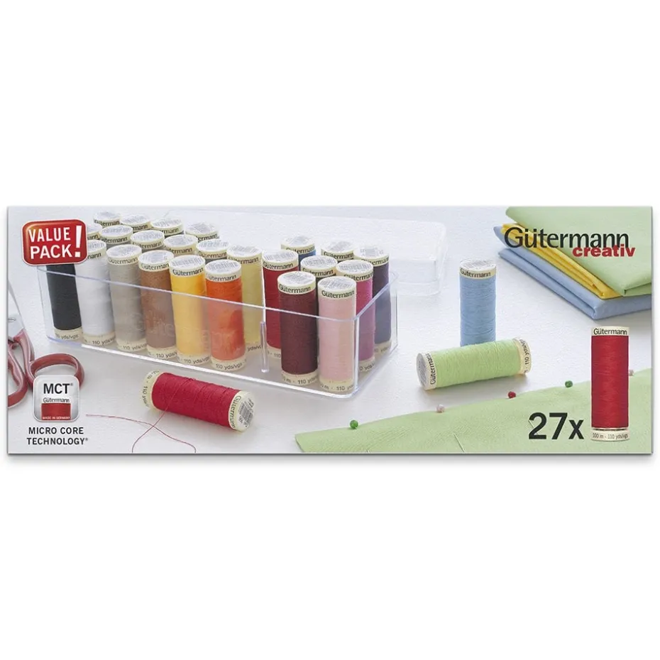 Gütermann Sew-all 100m Trådsett 799749 – 27stk