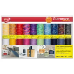 Gütermann Trådsett 702165 – Deco Stitch 70 70m 20 stk