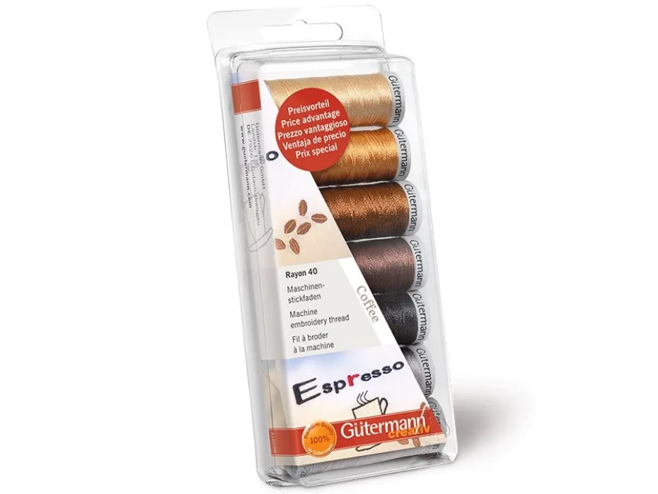 Gütermann Trådsett 731340-5 – Maskinbrodering Rayon 40