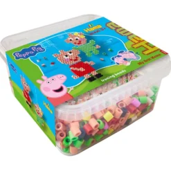 Hama Maxi Sett – Boks m/perler og brett – Peppa Gris
