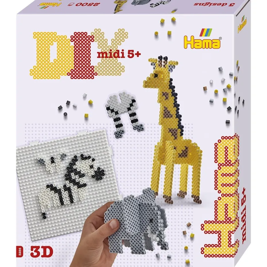 Hama Midi Sett – Gaveeske – 3D Safari