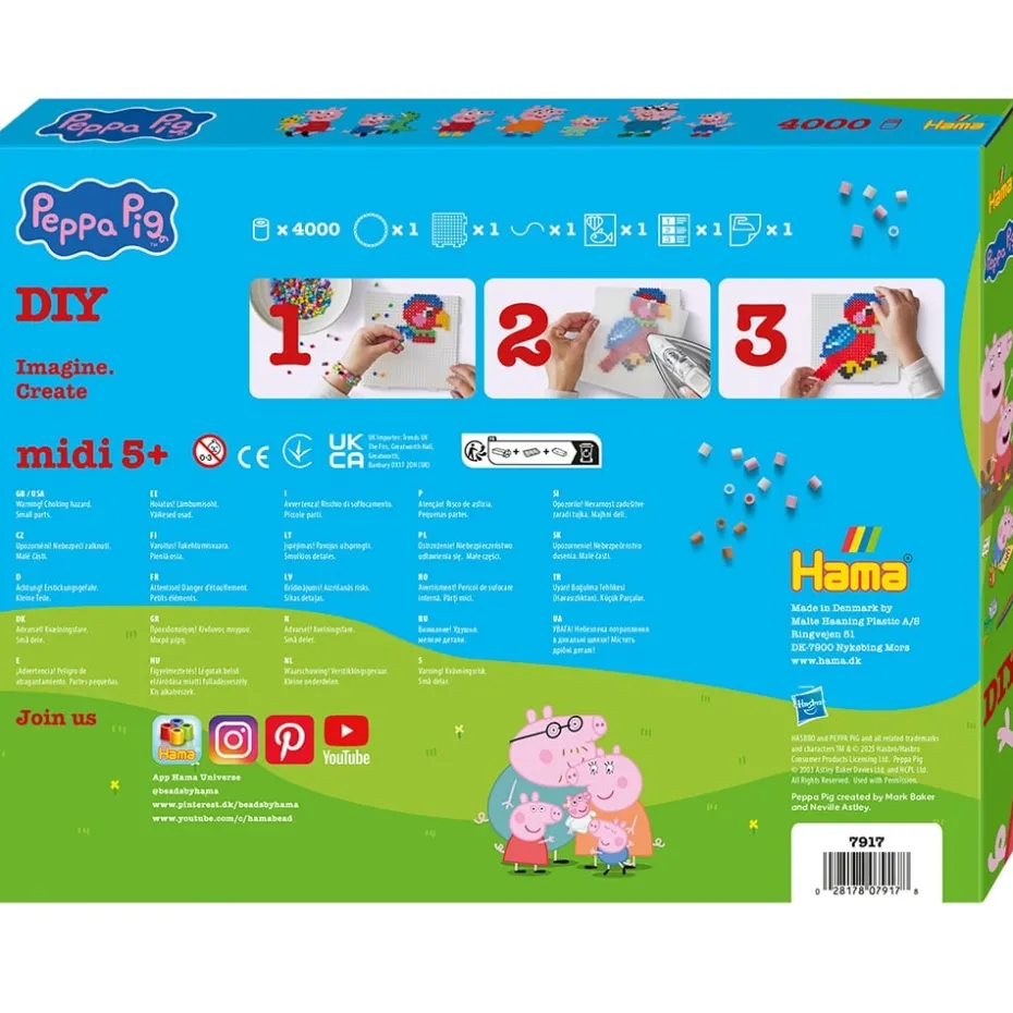Hama Midi Sett Gaveeske – Peppa Gris