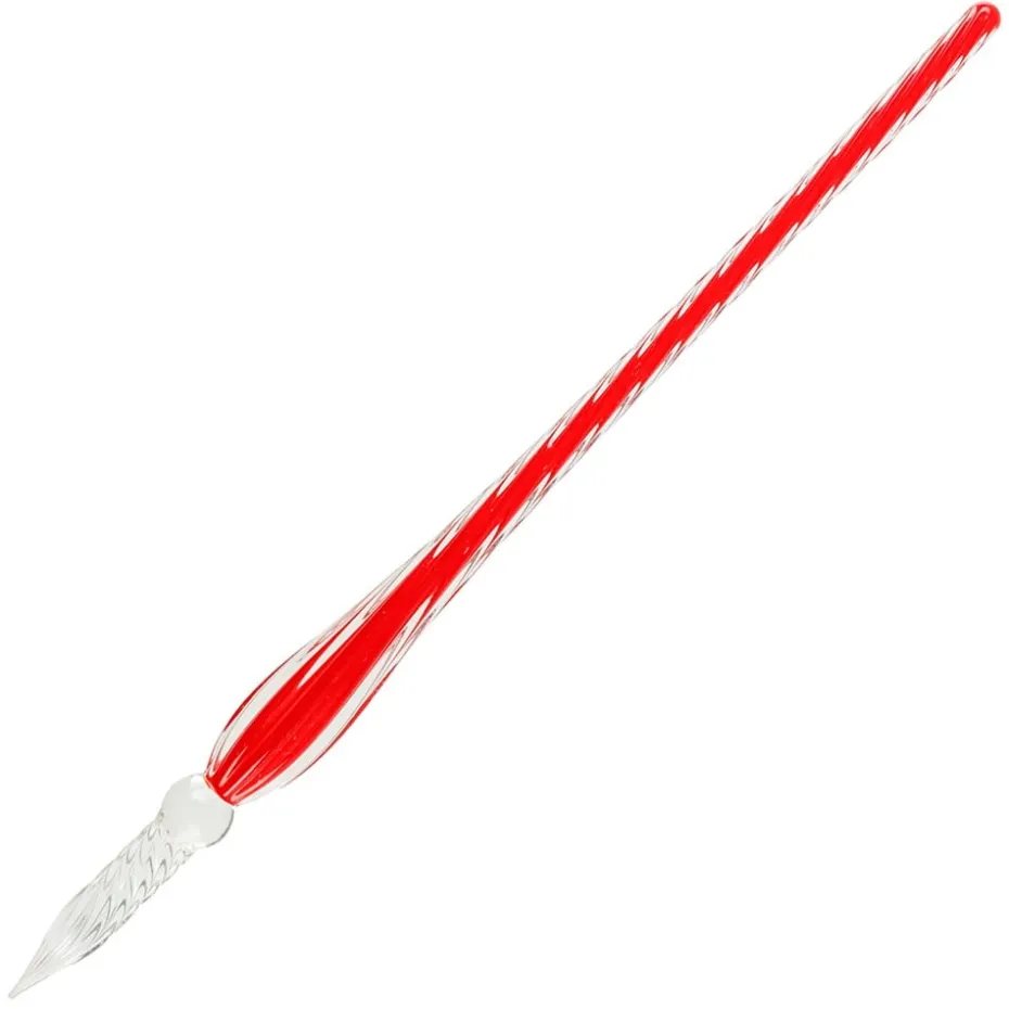 Herbin Glasspenn 18cm – Spiral – Rød