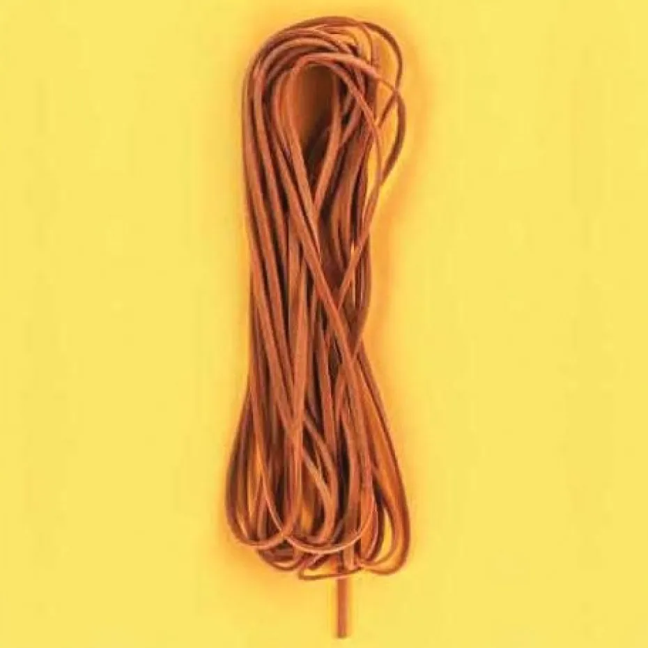 Imitert lærsnor – 3mm – 5 meter – Brun
