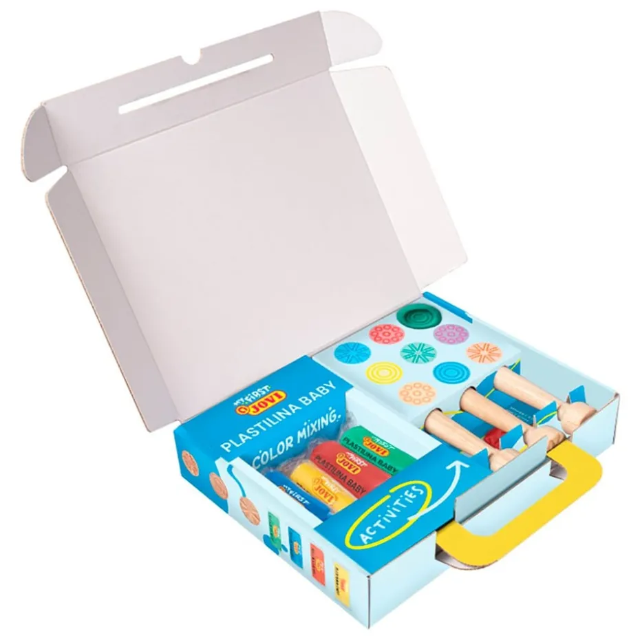 Jovi My First Plastilina – 38g – 4 farger + 3 stempel