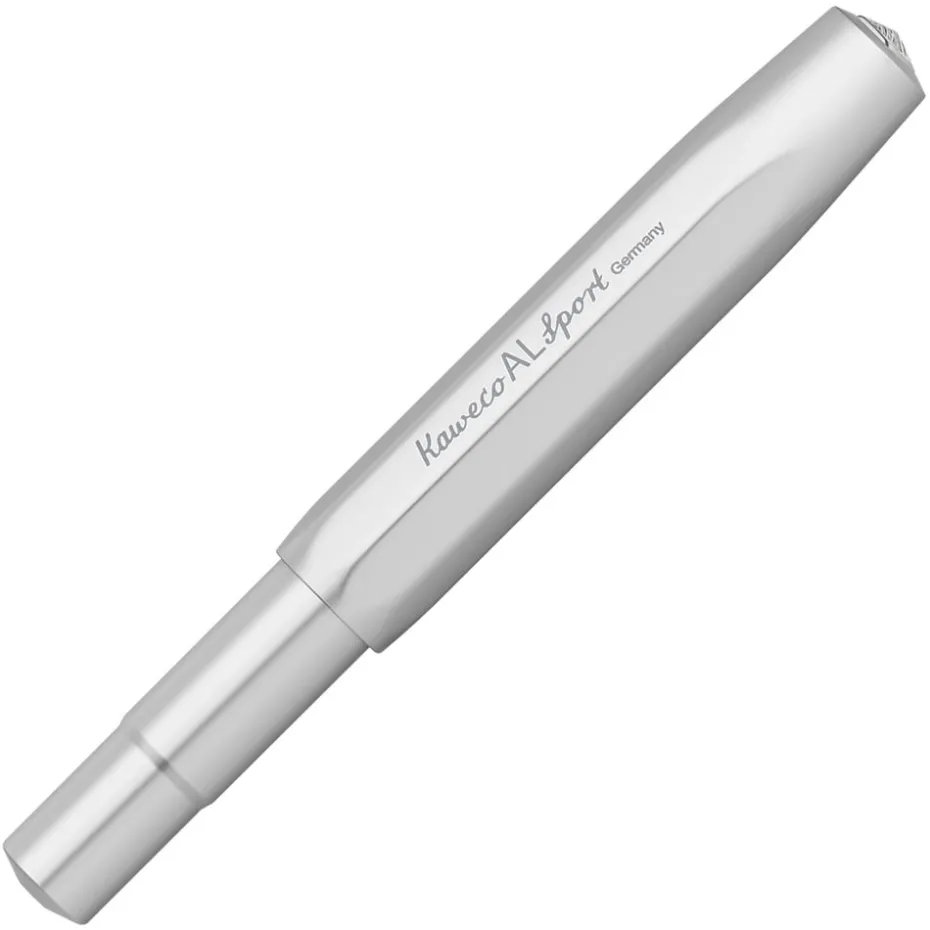Kaweco AL Sport Fyllepenn – M 0.9mm – Silver