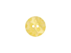 Knapp 49848 Blomster 2-hull 15mm 38 Gul