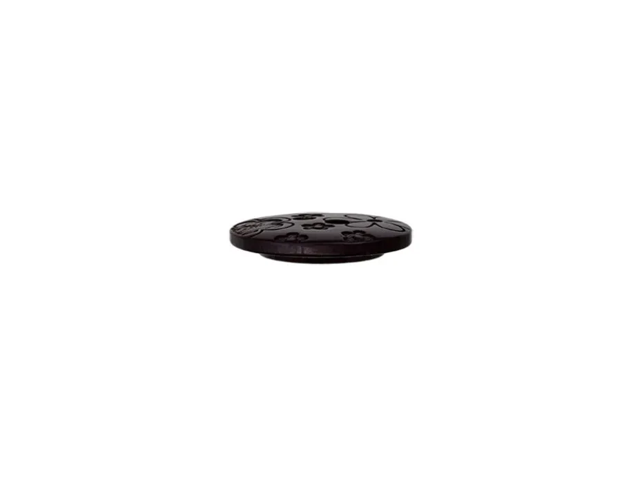 Knapp 49848 Blomster 2-hull 12mm 80 Sort