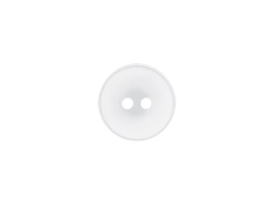 Knapp 21791 2-hull 18mm 12 Hvit