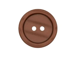Knapp 453066 2-hull 23mm 22 Mørk brun