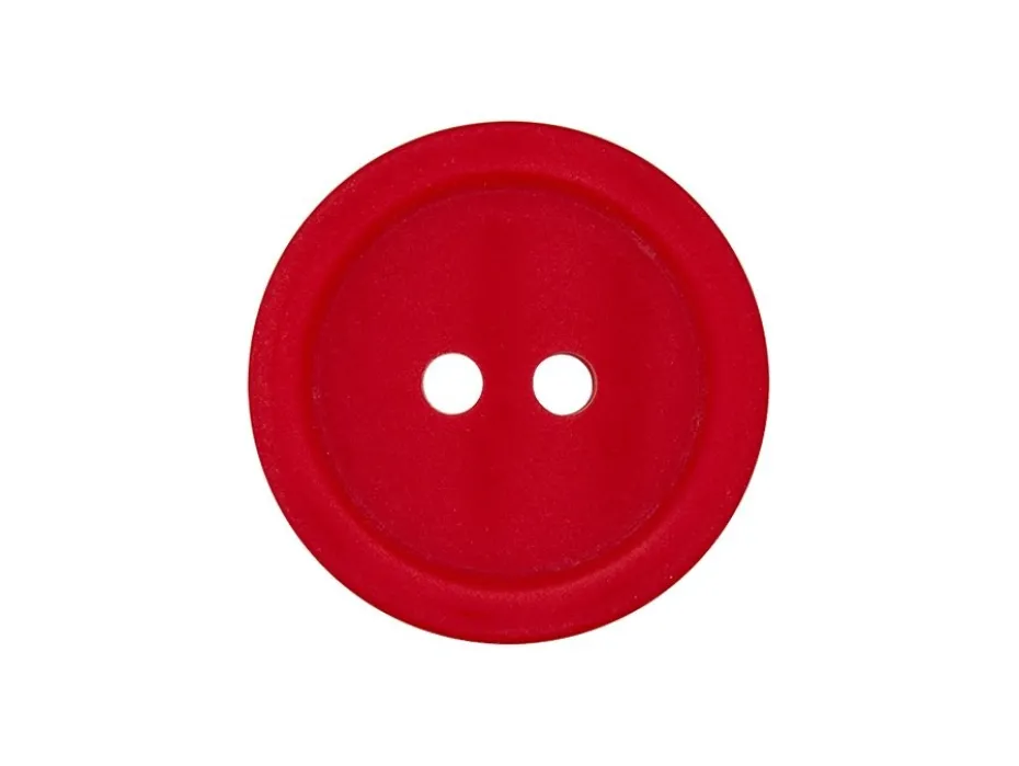 Knapp 453066 2-hull 15mm 48 Rød
