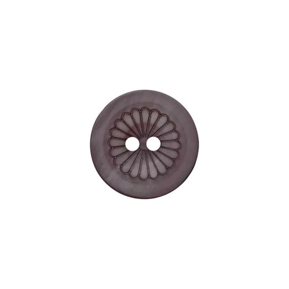 Knapp 454469 2-hulls – 15mm – 76 Grå