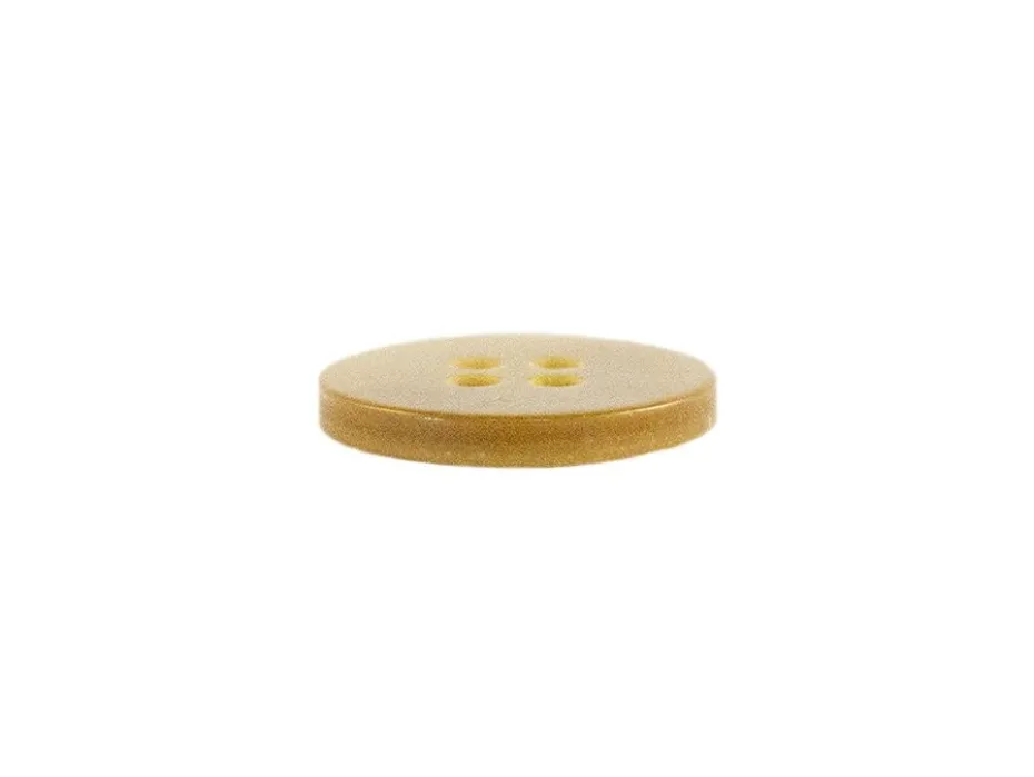 Knapp – Rund – 4-hull 13mm – Beige