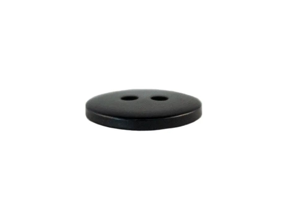 Knapp – Rund – 2-hull 28mm – Sort