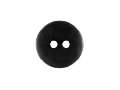 Knapp – Rund – 2-hull 13mm – Sort