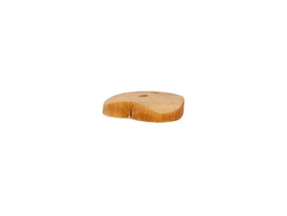 Knapp 49474 Treknapp Hjerte 2-hull 15mm 16 Natur