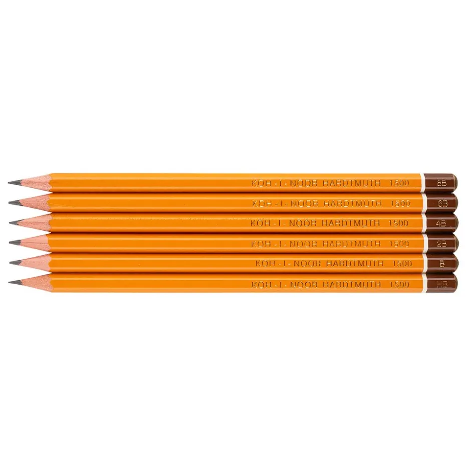 Koh-i-noor Grafittblyant Sett 6stk – 1500 HB-8B