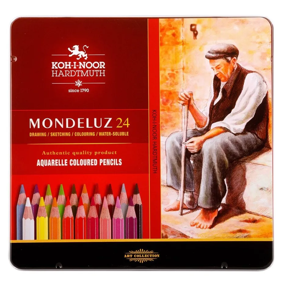 Koh-i-Noor Mondeluz Akvarellblyant Sett – 24stk