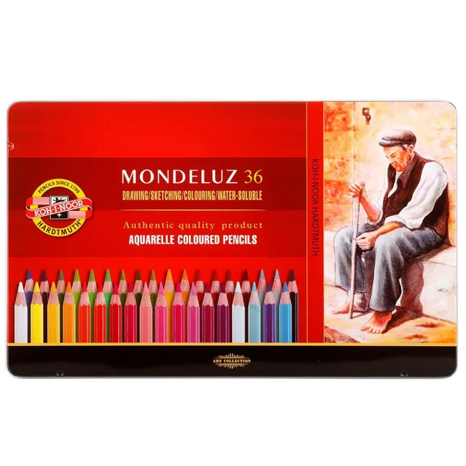 Koh-i-Noor Mondeluz Akvarellblyant Sett – 36stk