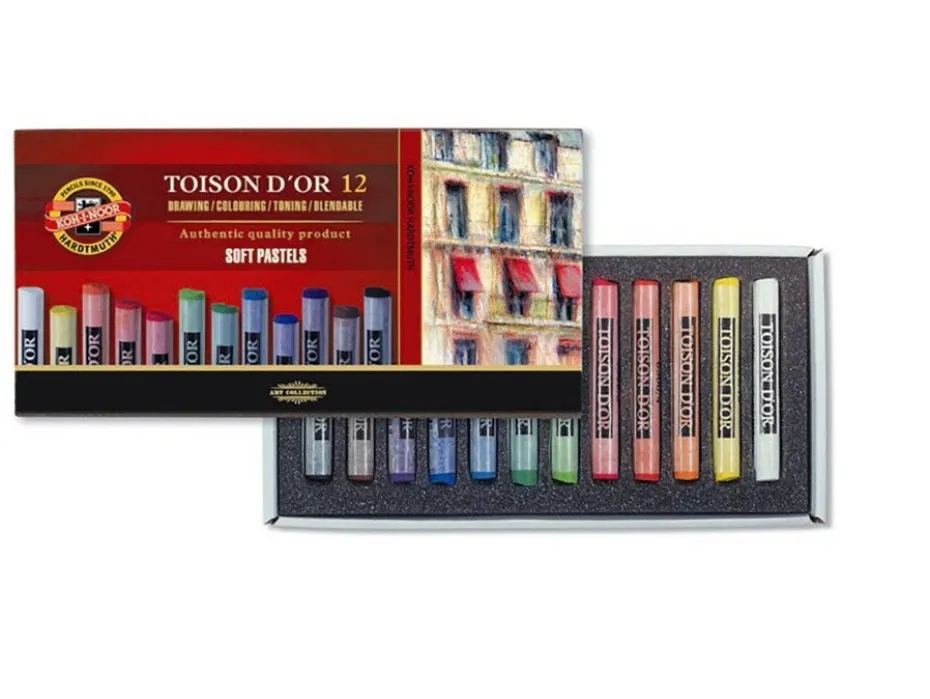 Koh-i-Noor Soft Pastelkritt Rund 8512 Sett – 12stk