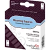 3L Mounting Squares Permanent – Clear 500stk 6x13mm