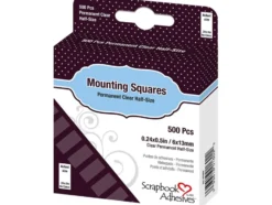 3L Mounting Squares Permanent – Clear 500stk 6x13mm