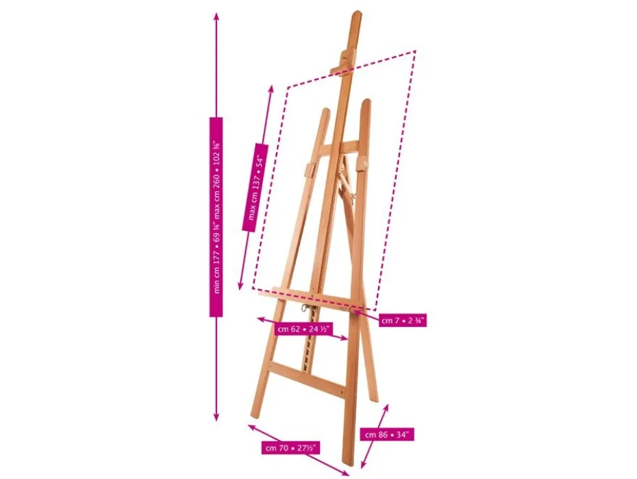 Mabef Atelierstaffeli M/12 – Big lyre easel