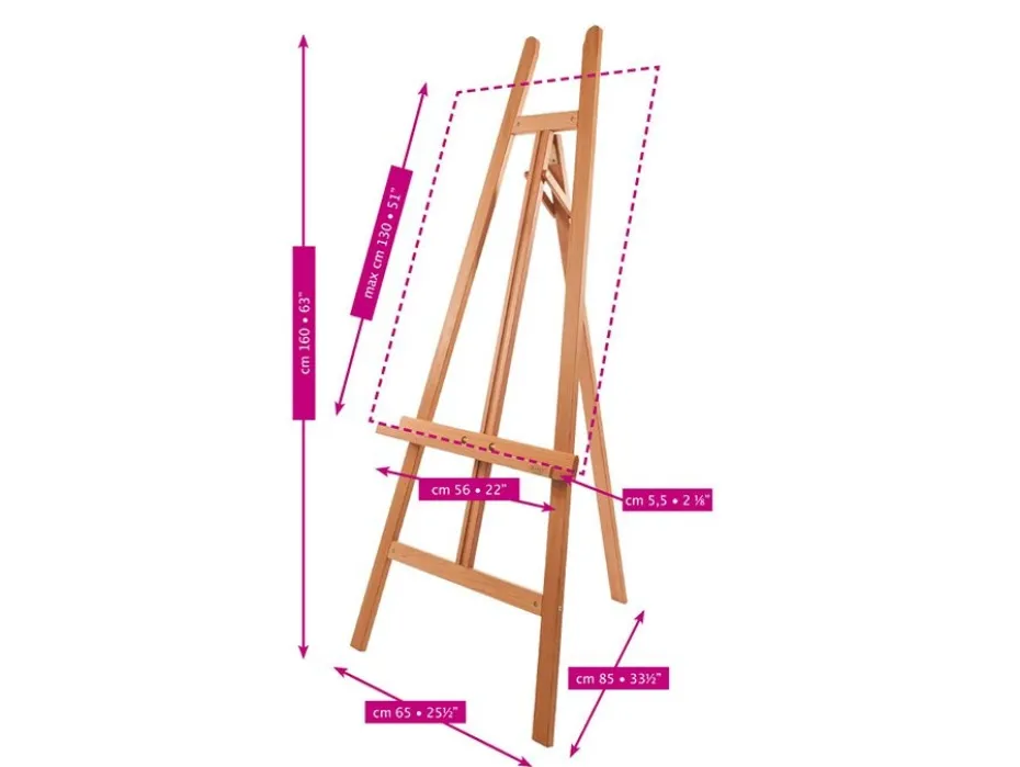 Mabef Atelierstaffeli M/20 – Display lyre easel