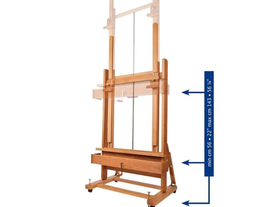 Mabef Atelierstaffeli M/02 – Double mast studio easel