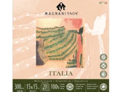 Magnani Italia Akvarellblokk CP 300g 20ark – 15x15cm