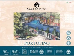 Magnani Portofino Akvarellblokk HP 300g 20ark – 36x51cm