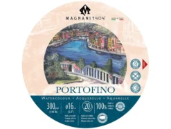 Magnani Portofino Akvarellblokk HP 300g 20ark – Rund 16cm
