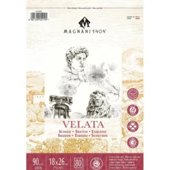 Magnani Velata Sketch Skisseblokk 90g 80 ark – 18x26cm