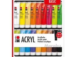 Marabu Acryl Color Malingssett 18x36ml – BASIC